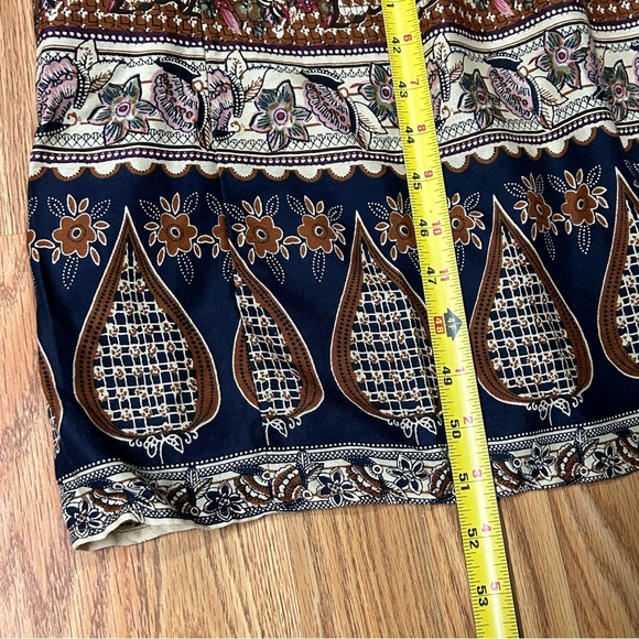 NWT Panache Brown Floral Kimono Long Wrap Dress Size M - Picture 12 of 16